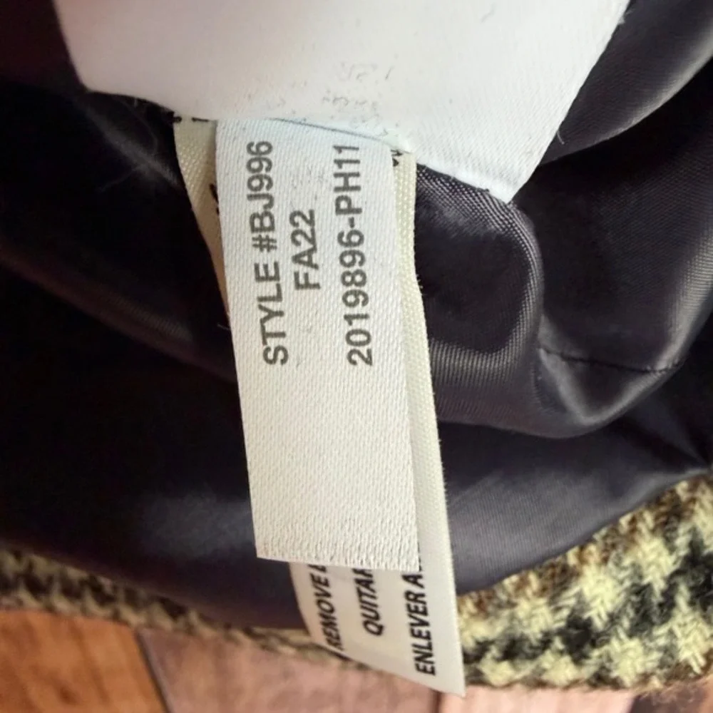 J.Crew‎ Blazer Somerset Moon Wool Houndstooth Office Heritage Workwear Size 6